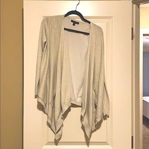 Sparkly Gold Banana Republic Open Cardigan